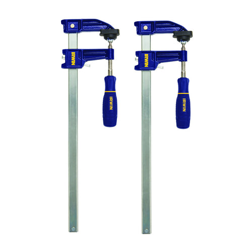 Irwin 12 in. X 2-1/2 in. D F Clamp Set 600 lb 2 pk