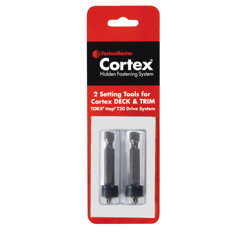FastenMaster Cortex Punta destornilladora Torx T20 X 2-1/2 pulg. L, paquete de 2