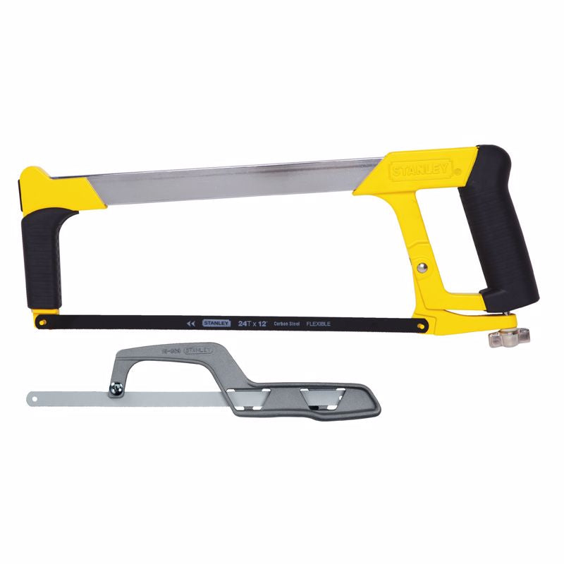 STANLEY 10 in. High Carbon Steel Mini Hacksaw Black/Yellow 2 pc