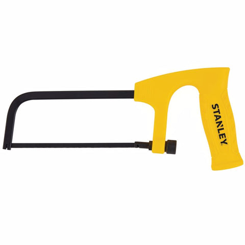 STANLEY 6 in. High Carbon Steel Hacksaw Black/Yellow 1 pc