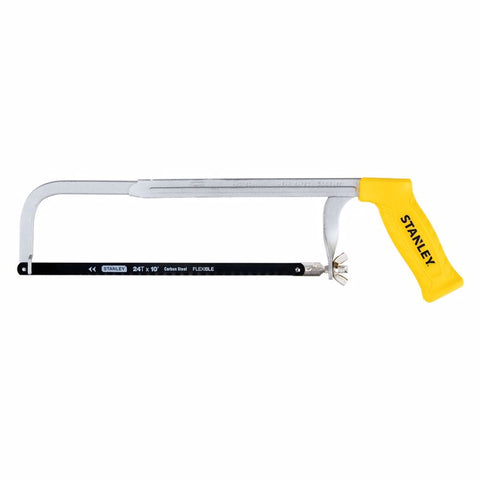STANLEY 10 in. High Carbon Steel Adjustable Adjustable Hacksaw Black/Yellow 1 pc