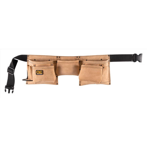 CLC Heavy Duty 8 pocket Leather/Suede Work Apron Tan 1 pk