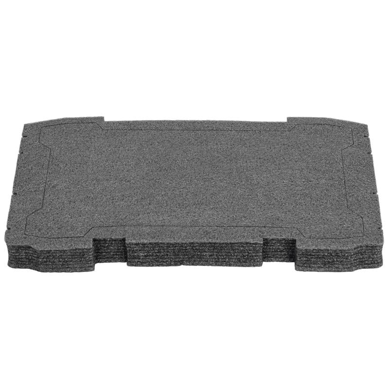 Espuma organizadora poco profunda en negro para ToughSystem de DeWalt, 12,5 pulg. de ancho x 1,5 pulg. de alto, con piezas encajables