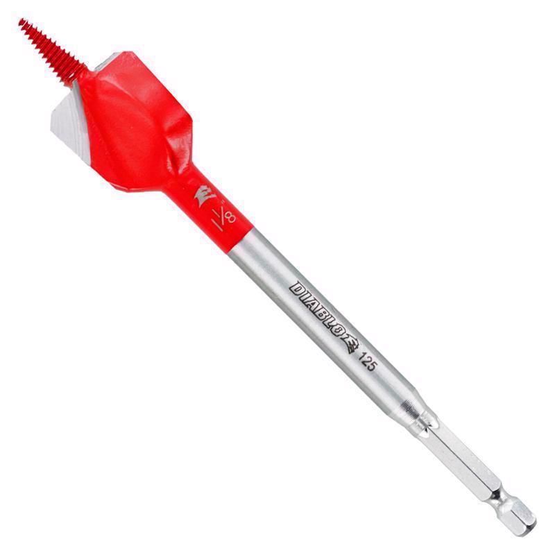 Diablo Demo Demon 1-1/8 in. X 6 in. L High Carbon Steel Nail-Embedded Wood Spade Bit Hex Shank 1 pk
