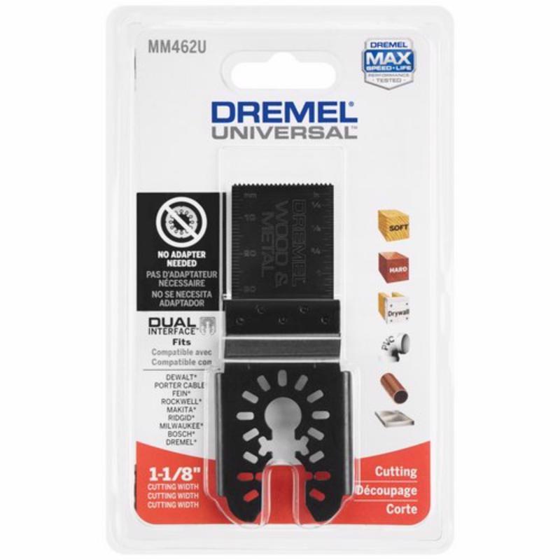 Hoja oscilante bimetálica Dremel BIM de 1-1/8 pulg. de ancho, 1 ud.
