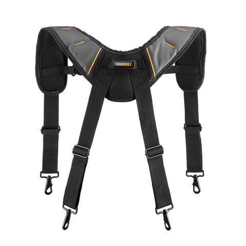 ToughBuilt 1.18 in. L X 6.3 in. W Nylon Suspenders Black/Gray 1 pair