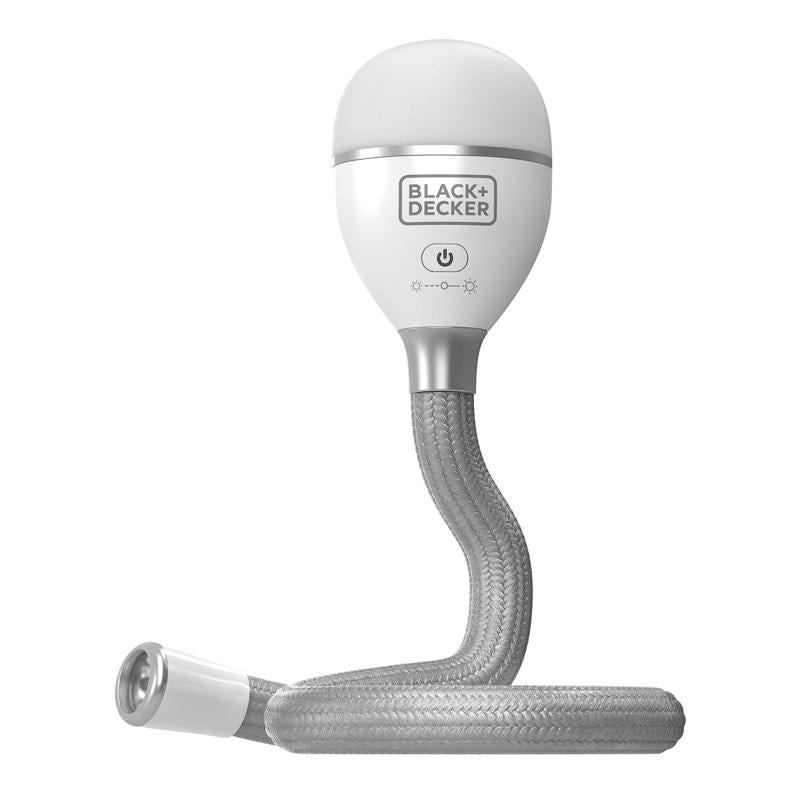Black+Decker White LED Rechargeable Bendable Work Light