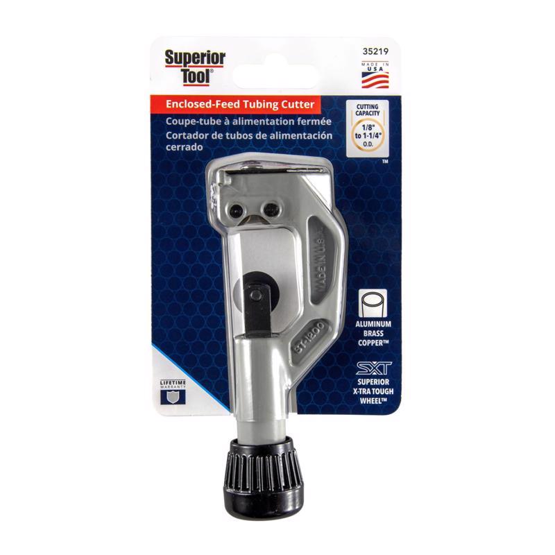 Superior Tool 1-1/4 in. Tubing Cutter Black/Silver 1 pc