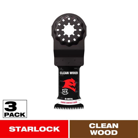 Diablo Starlock 1-1/4 in. W Bi-Metal Curved Contact Edge Oscillating Blade Clean Wood 1 pk