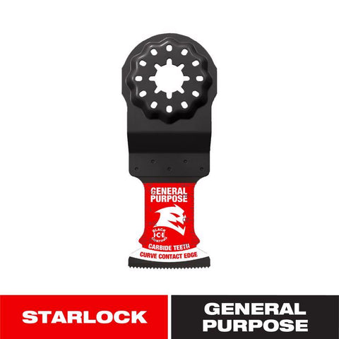 Diablo Starlock 1-1/4 in. W Carbide Curved Contact Edge Oscillating Blade General Purpose Cuts 1 pk