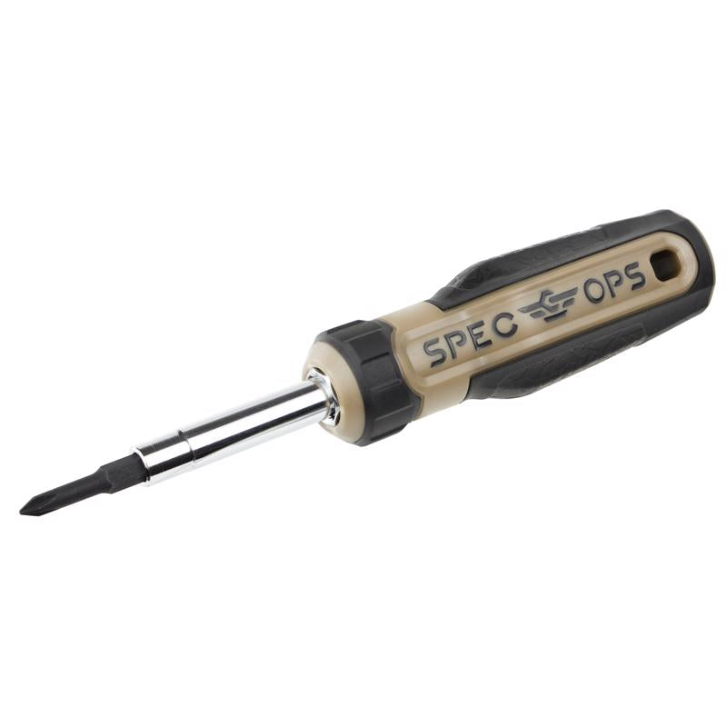 Spec Ops 3.25 in. L 6 in 1 Multi Bit Screwdriver 1 pc (Pack of 6)