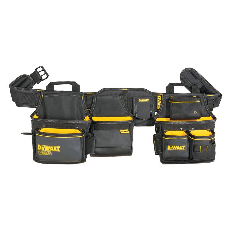 DeWalt 26 Bolsillos Nylon Balístico Rig de Herramientas Profesional Negro/Amarillo