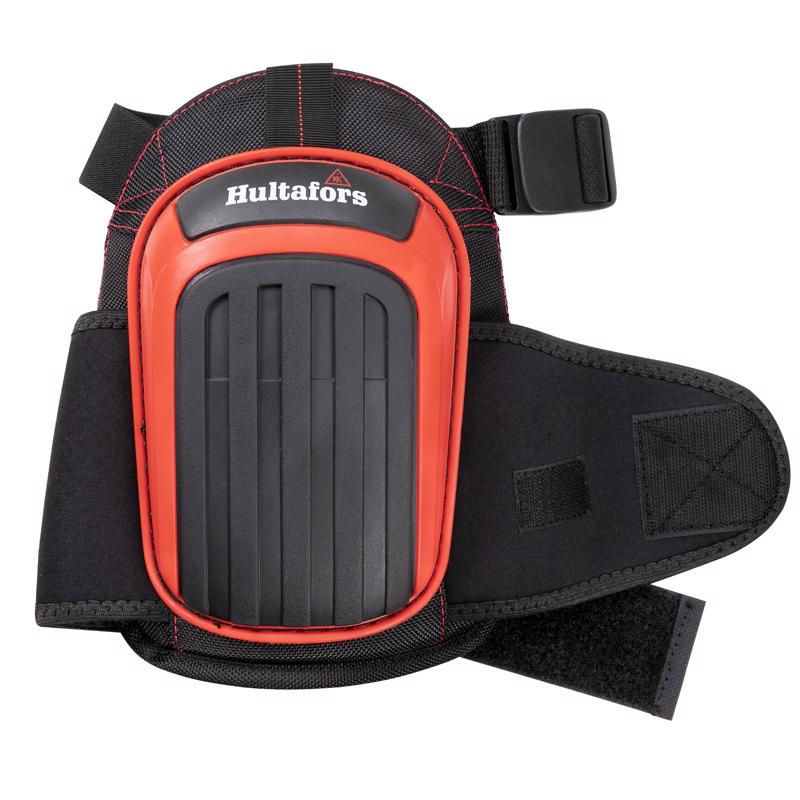 CLC Hultafors Work Gear Rodilleras con tapa acolchada de 23,6 pulg. de largo x 22 pulg. de ancho, negro/rojo