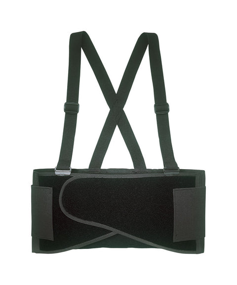 CLC 32 in to 38 in. Elastic Support Belt with Suspenders Back Support Belt Black M 1 pc