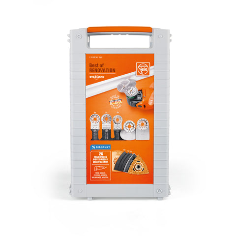 Set de accesorios Fein Starlock de 26 piezas