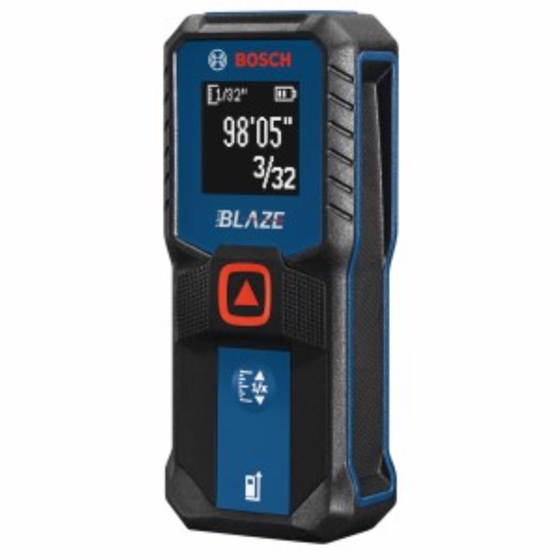 Blaze BLAZE 1.7 in. L X .9 in. W Laser Measure 100 ft. Black/Blue 3 pc (Pack of 2)