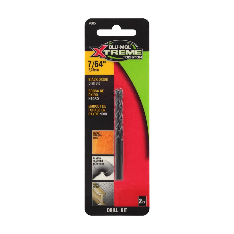Blu-Mol Xtreme 7/64 in. High Speed Steel Drill Bit 1 pk