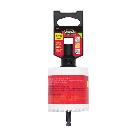 Blu-Mol Xtreme 2 in. Bi-Metal 1/4 in. D Hole Saw Arbor Included