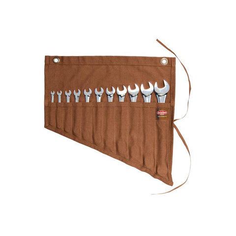 Bucket Boss 18 in. W X 17.5 in. H Canvas Tool Roll Pouch 11 pocket Brown 1 pc