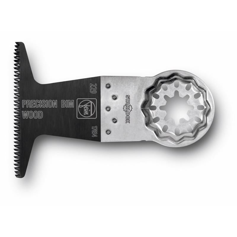 Hoja de sierra de precisión bimetálica Fein Star Lock E-Cut, 2 pulg. de largo x 2,5 pulg. de ancho, 1 unidad