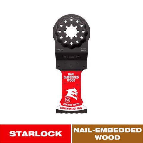 Diablo Demo Demon Amped 1-3/4 in. L X 1-1/4 in. W Carbide Oscillating Blade Nail-Embedded Wood 1 pk