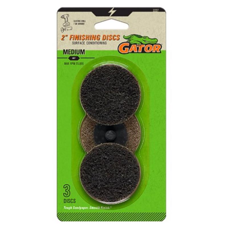 Gator Power Series 2 in. Zirconia Aluminum Oxide Twist and Lock Surface Conditioning Disc 80 Grit Me