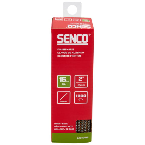 Clavo de acabado Senco de 2 pulg. con cabeza de acero brillante