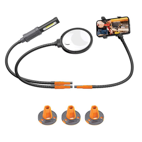 Work IQ Connect - Hands Free Die Cast Aluminum Action Vise