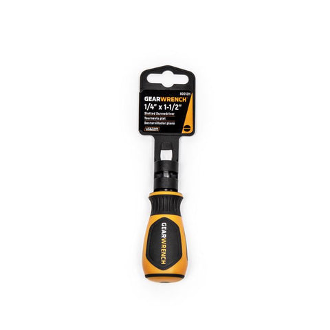 Destornillador plano GEARWRENCH #1/4 X 1.5 pulg. de largo, paquete de 1