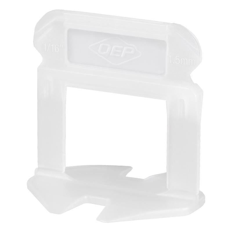 QEP Xtreme 1.29 in. H X 1.08 in. W X .95 in. L Plastic Tile Leveling Clips 500 pc
