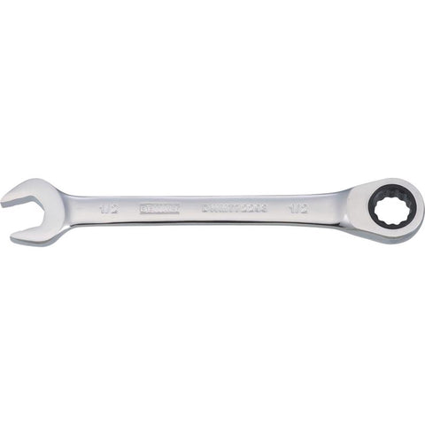 DeWalt 1/2 in. X 1/2 in. SAE Ratcheting Combination Wrench 6-5/32 in. L 1 pc