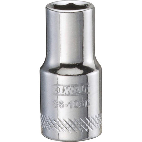 DeWalt 6 mm X 1/4 in. drive Metric 6 Point Socket 1 pc
