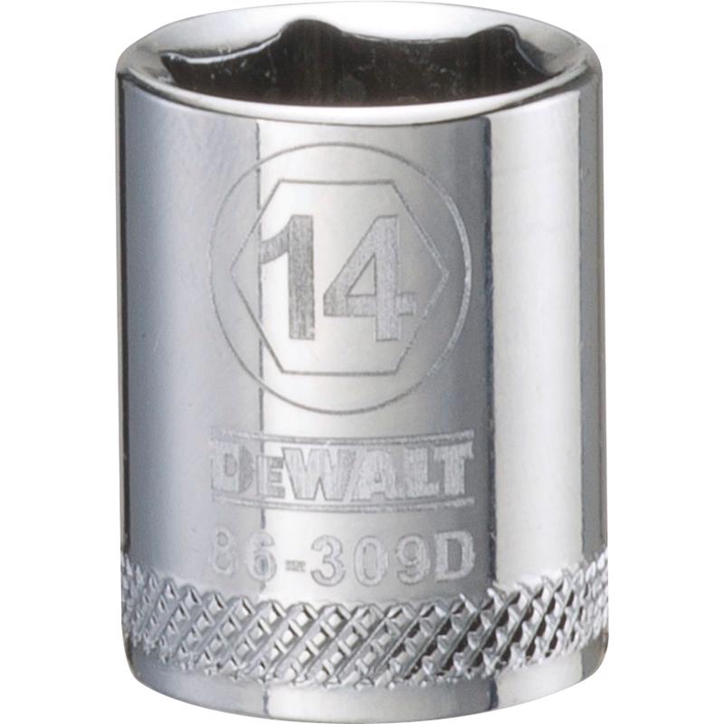 DeWalt Llave de vaso métrica de 6 puntas de 14 mm X 3/8 in. 1 pza.