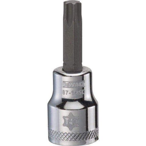 DeWalt T40 Casquillo de destornillador Torx de 3/8 pulg. de cuadradillo, 1 ud.