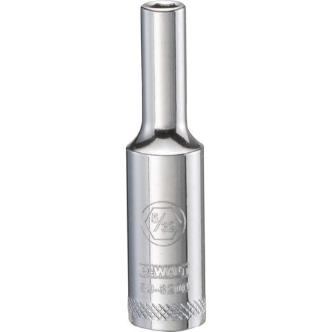 DeWalt 5/32 in. X 1/4 in. drive SAE 6 Point Deep Socket 1 pc