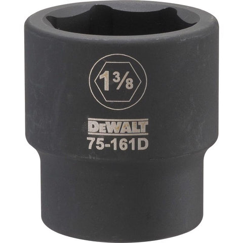 DeWalt 1-3/8 in. X 3/4 in. drive SAE 6 Point Impact Socket 1 pc
