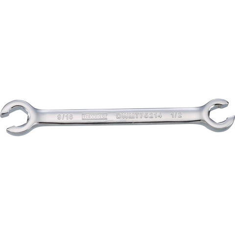DeWalt 1/2 in. X 9/16 in. SAE Flare Nut Wrench 1 pc