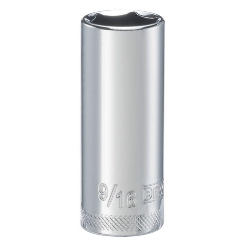 DeWalt DirectTorque 9/16 in. X 1/4 in. drive SAE 6 Point Deep Socket 1 pc