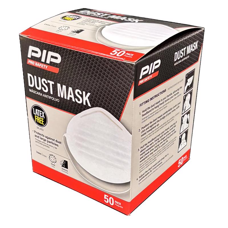 Mascarilla antipolvo PIP Pro Protección contra el polvo Blanca paquete de 50