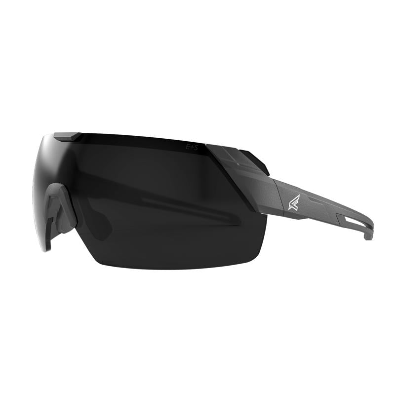 Gafas de seguridad Edge Eyewear Makalu antivaho, lentes ahumadas y montura negra