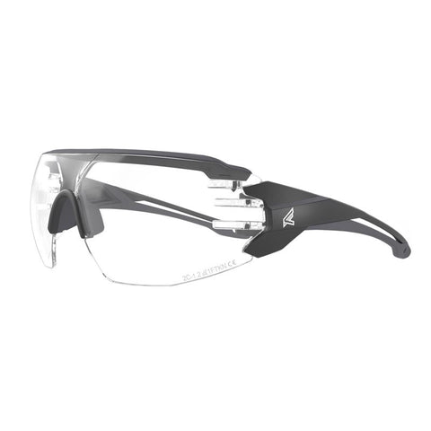Edge Eyewear Anti-Fog Taven Safety Glasses Clear Lens Black Frame