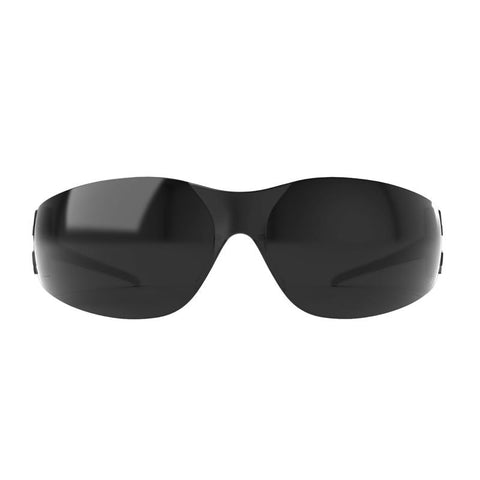 Edge Eyewear Anti-Fog Viso Safety Glasses Smoke Lens Black Frame