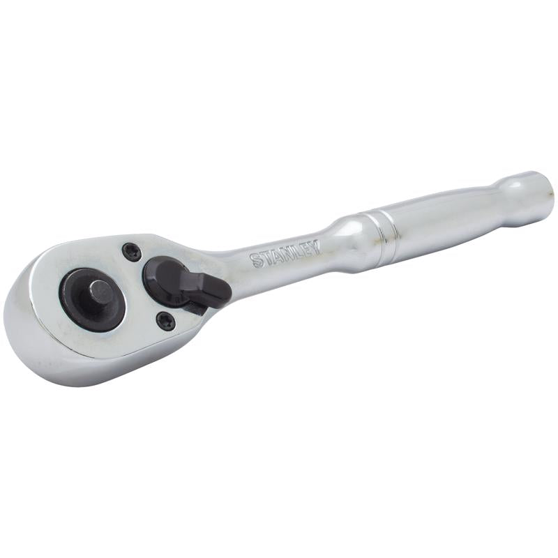 Stanley 1/4 in. drive SAE Quick Release Pear Head Ratchet 72 teeth
