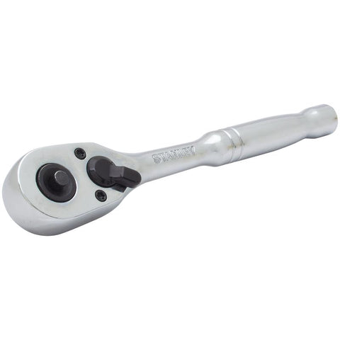 Stanley 1/4 in. drive SAE Quick Release Pear Head Ratchet 72 teeth