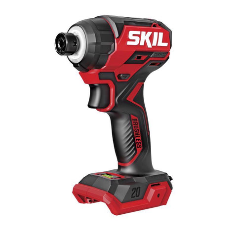 SKIL 20V PWRCORE 20 1/4 in. Cordless Brushless 3-Speed Impact Driver Tool Only
