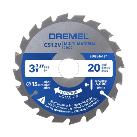 Dremel Blueprint 3-3/8 in. D X 15 mm Circular Saw Blade 20 teeth
