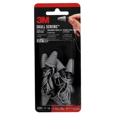3M Banded Ear Plugs Black 4 pair