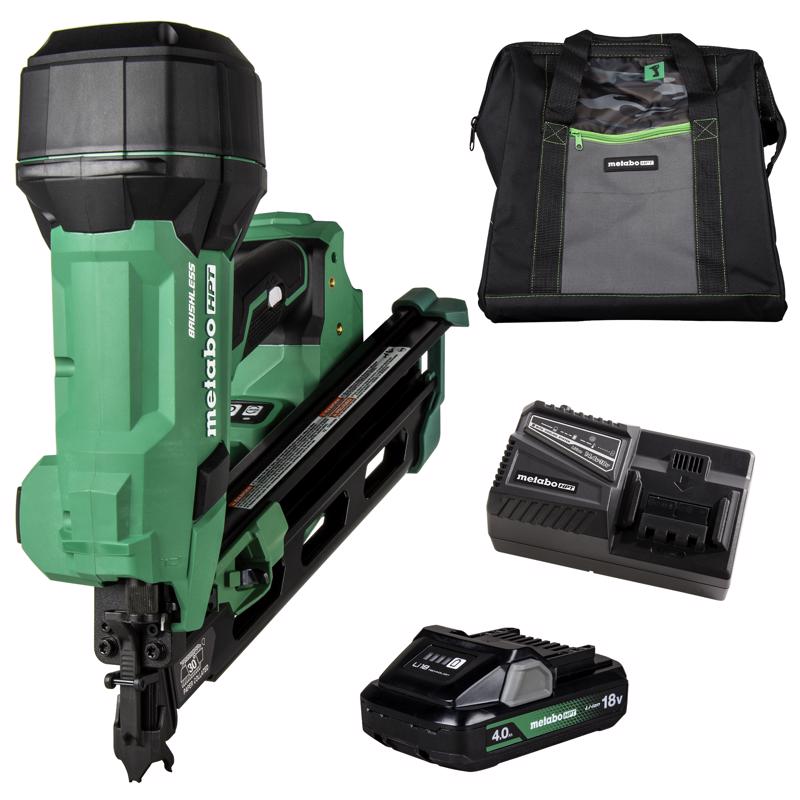 Metabo HPT Cordless 30 deg Framing Nailer Kit (Battery & Charger) 18 V