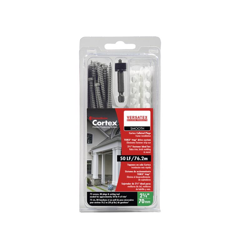 FastenMaster No. 10 X 2-3/4 in. L White Torx Trim Head Collated Hidden Fastening System 2 lb 155 eac