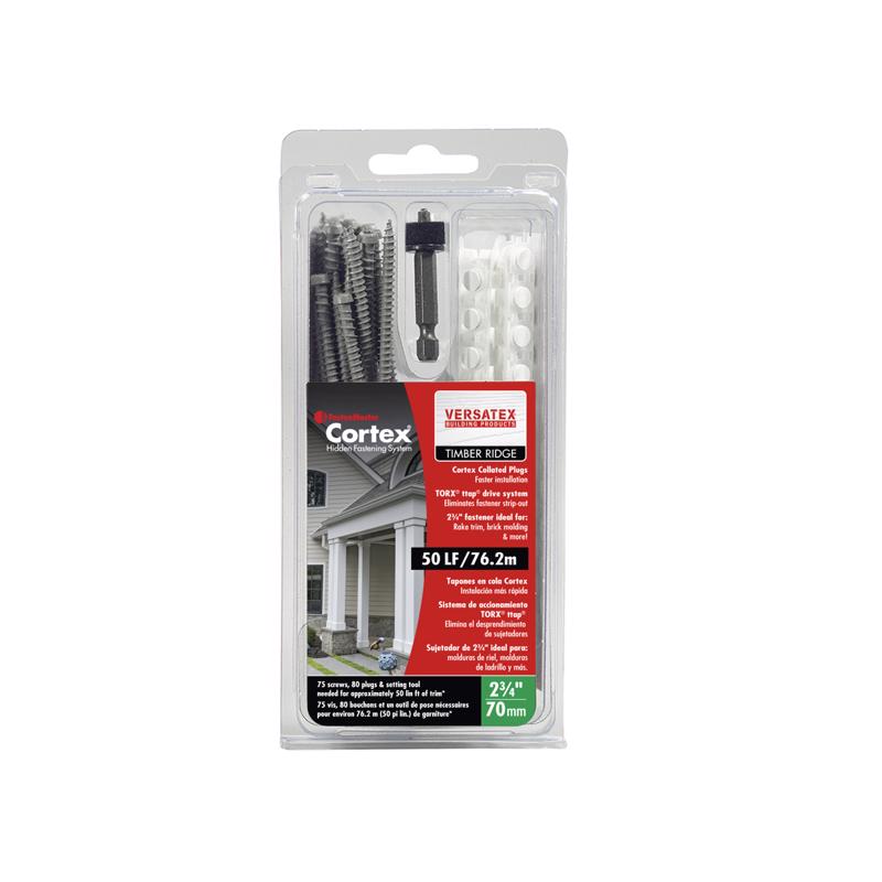 FastenMaster No. 10 box X 2-3/4 in. L White Torx Trim Head Collated Deck Screws 155 each